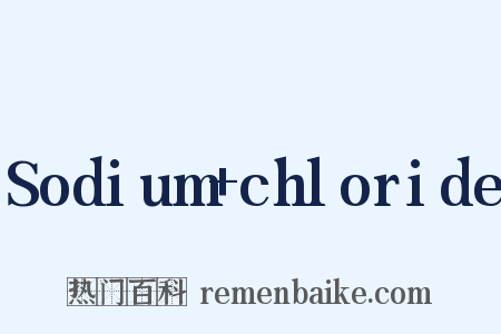 Sodium chloride是什么意思的图片